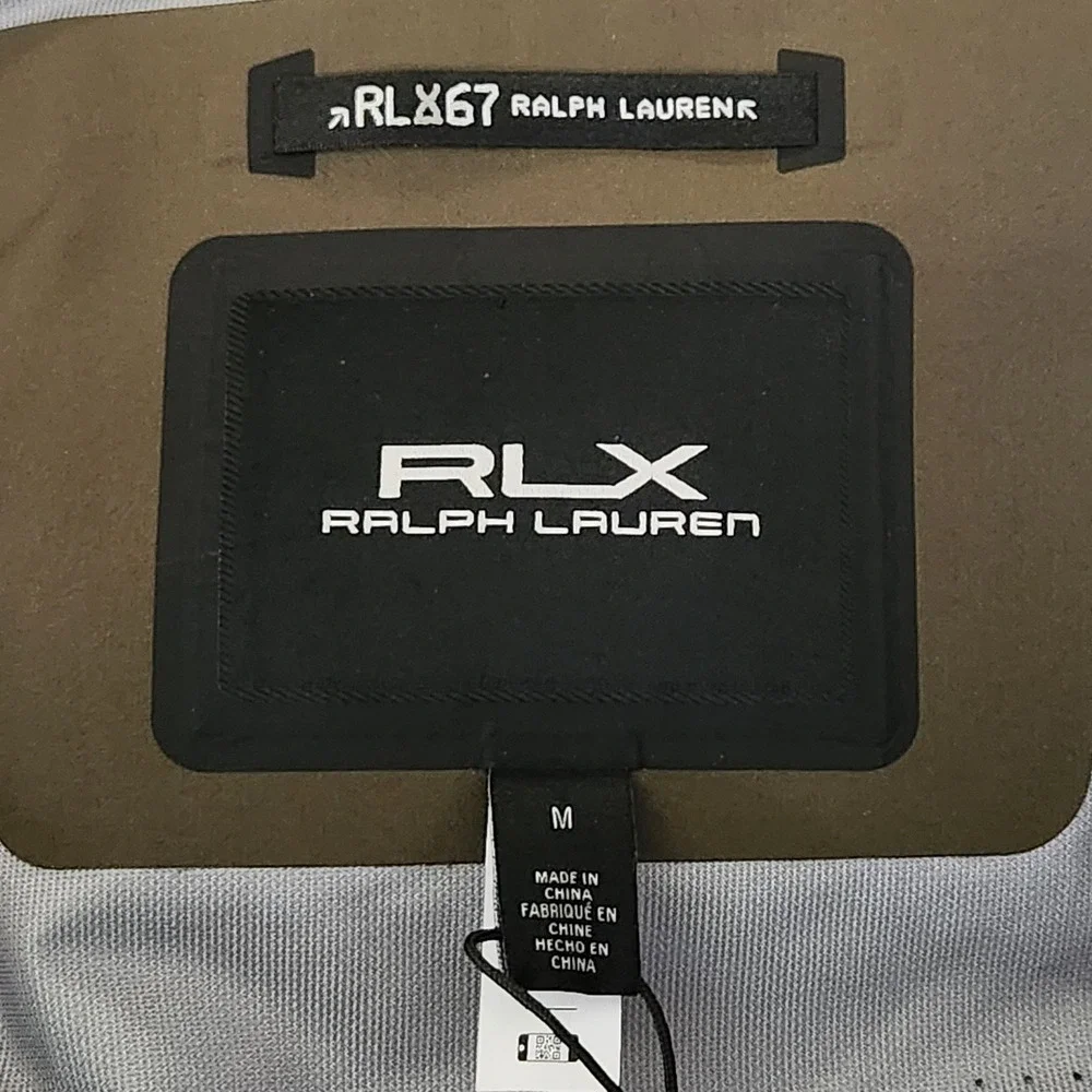 RLX Ralph Lauren Wading Jacket‎ Mens Medium Olive Green Water Repellent Hooded